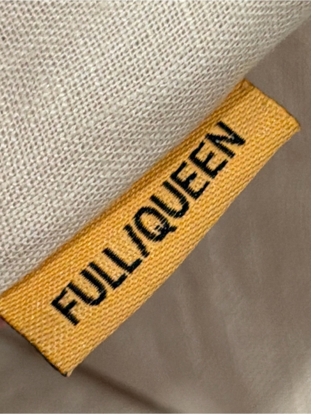 New! QUINCE European Linen Duvet Sand Full/ Queen 9924 - Picture 5 of 12